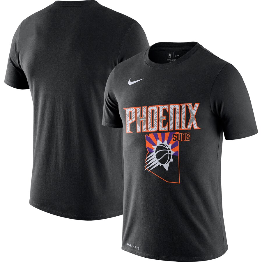 Men 2020 NBA Nike Phoenix Suns Black 201920 City Edition Hometown Performance TShirt